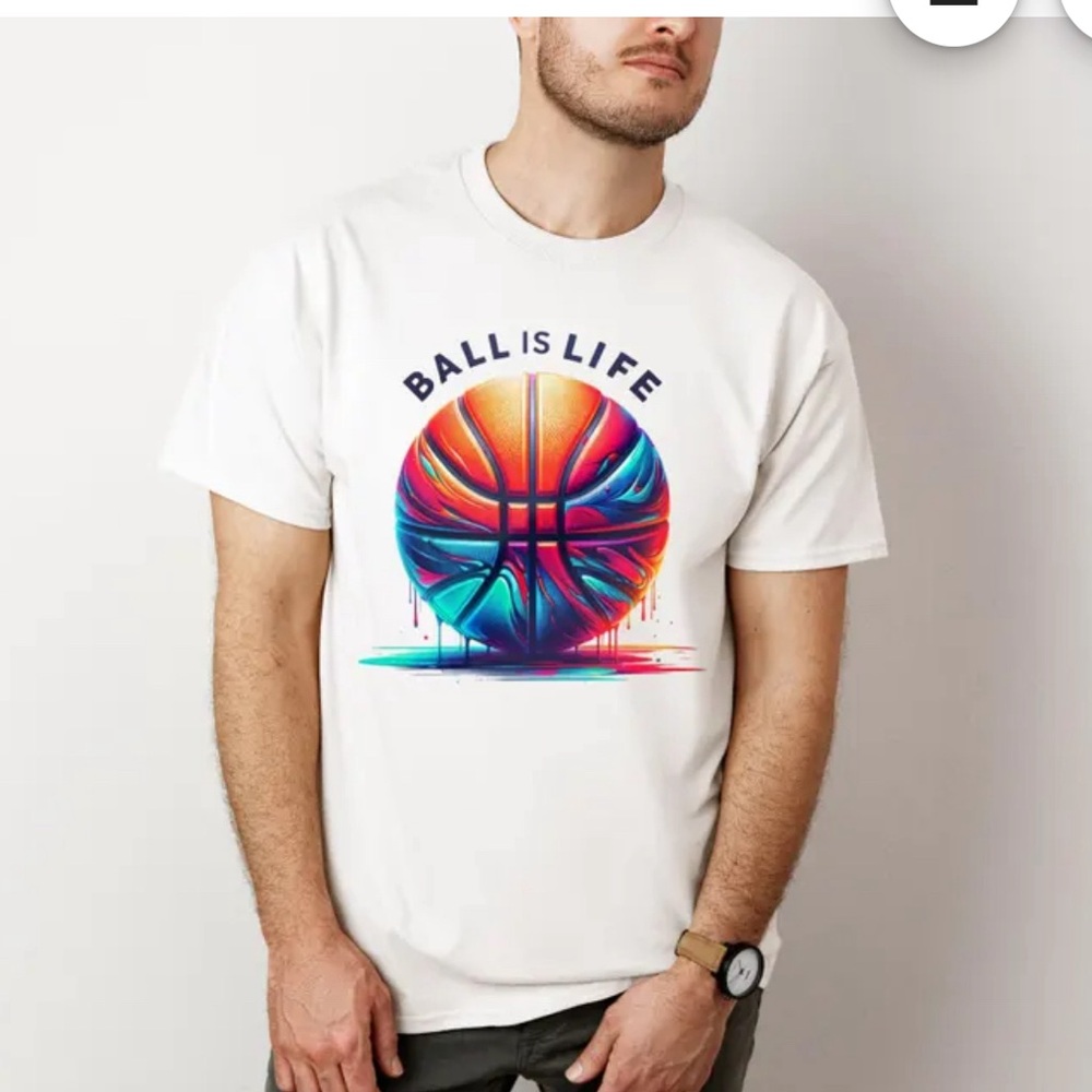 Brand New custom basketball T-shirt all sizes available. Great Xmas gift